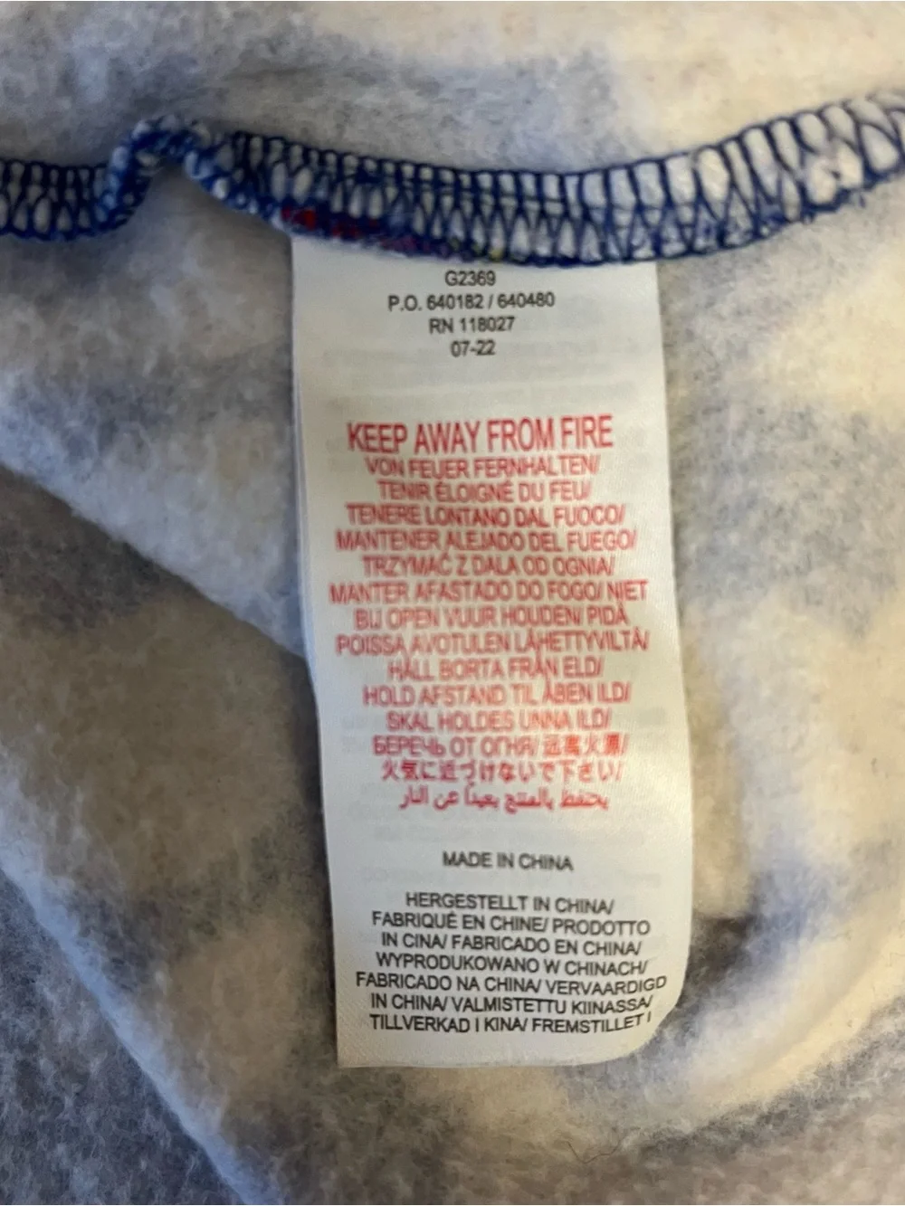Mini Boden Girls Dress 3-4Y Fit & Flare Blue White Floral Rainbow Trim